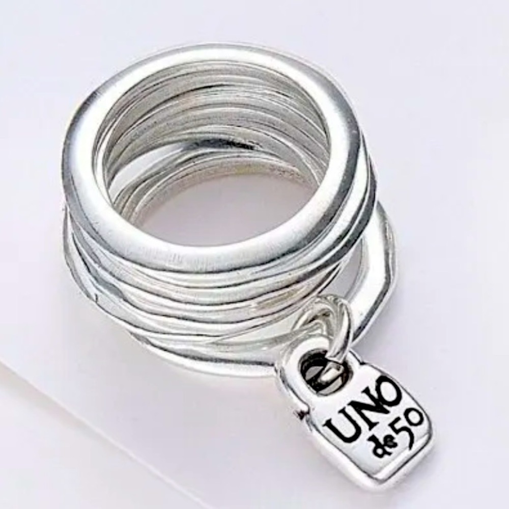 Unode50 Ring - PRISONER - Silver plated - Various sizes